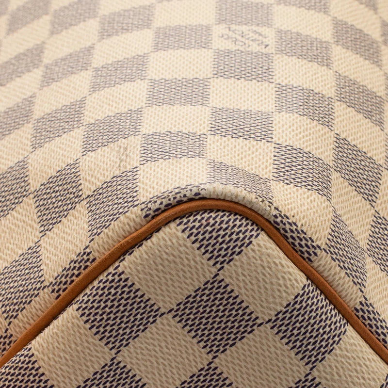 sac de seconde main speedy louis vuitton en toile damier azur coin