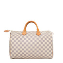 sac de seconde main speedy louis vuitton en toile damier azur dos