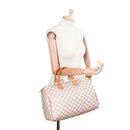 sac de seconde main speedy louis vuitton en toile damier azur porté