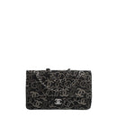 sac de seconde main timeless chanel en toile noir face