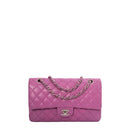 sac de seconde main timeless chanel  en cuir rose face