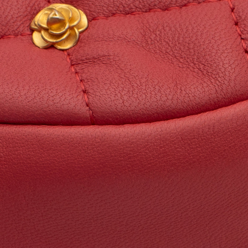 sac de seconde main o purse vanity chanel en cuir rose coin