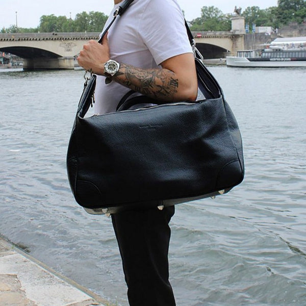 Borsa da viaggio Jax nera - Uomo BORSA DA VIAGGIO Maison Heritage