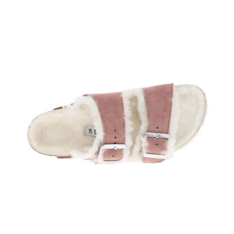 Sandale Arizona Shearling - Rose - Adulte - Birkenstock - The Bradery