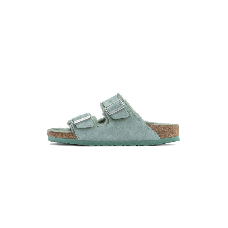 Birkenstock - Sandales Arizona Shearling Leve - Bleu - Mixte