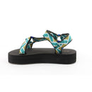 Sandale Plate Zahara - Turquoise Sandales Plates Nalaïm