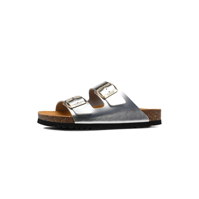 Sandales Femme Scholl Josephine Laminated - Argent, Noir