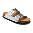 Sandales Femme Scholl Josephine Laminated - Argent, Noir