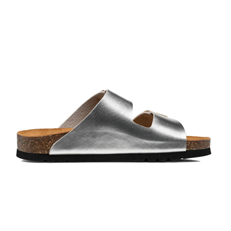 Sandales Femme Scholl Josephine Laminated - Argent, Noir