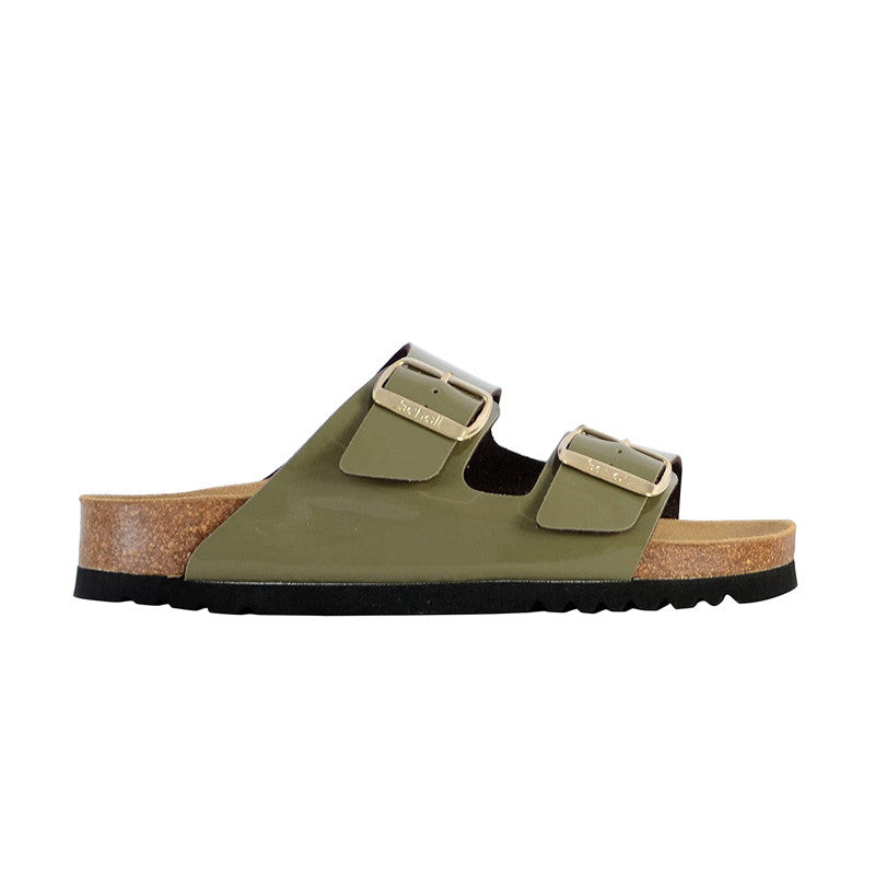 Scholl - Sandales Josephine Patent Synthetic - Kaki - Femme