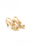 Sandales A Talon Jade - Gold Sandales A Talon Nalaïm