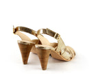 Sandales A Talon Jade - Gold Sandales A Talon Nalaïm