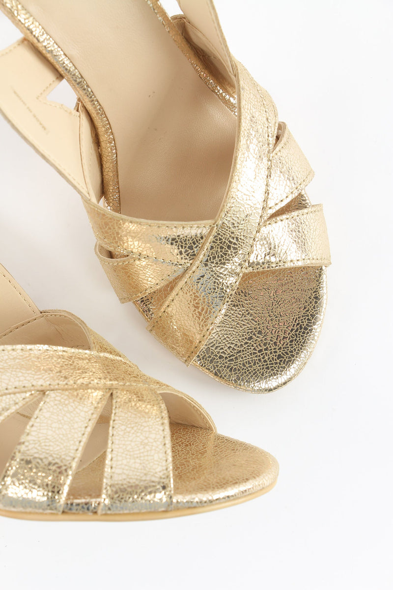 Sandales A Talon Jade - Gold Sandales A Talon Nalaïm