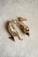 Sandales A Talon Jade - Gold Sandales A Talon Nalaïm