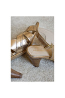 Sandales A Talon Jade - Gold Sandales A Talon Nalaïm