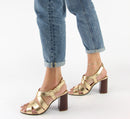 Sandales A Talon Jessy - Gold Sandales A Talon Nalaïm