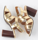 Sandales A Talon Jessy - Gold Sandales A Talon Nalaïm