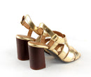 Sandales A Talon Jessy - Gold Sandales A Talon Nalaïm