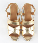 Sandales A Talon Jessy - Gold Sandales A Talon Nalaïm