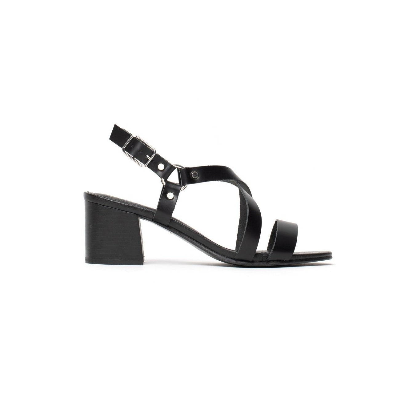 Sandalias de tacón Ama - Negro - Sol Blanco - Sol Blanco* - The Bradery