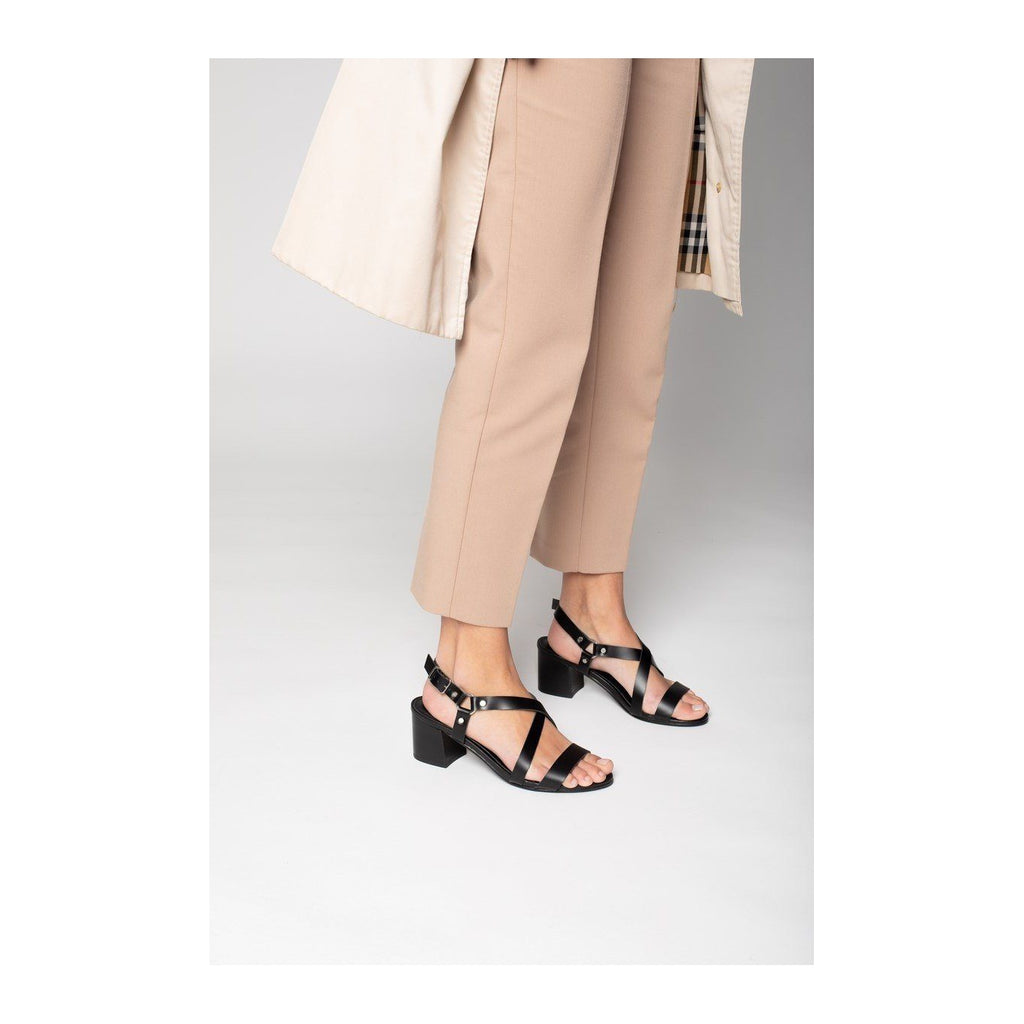Sandalias de tacón Ama - Negro - Sol Blanco - Sol Blanco* - The Bradery