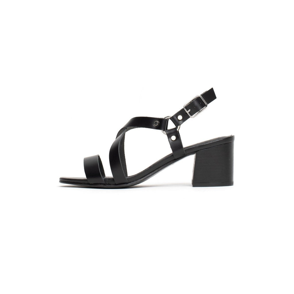 Sandalias de tacón Ama - Negro - Sol Blanco - Sol Blanco* - The Bradery