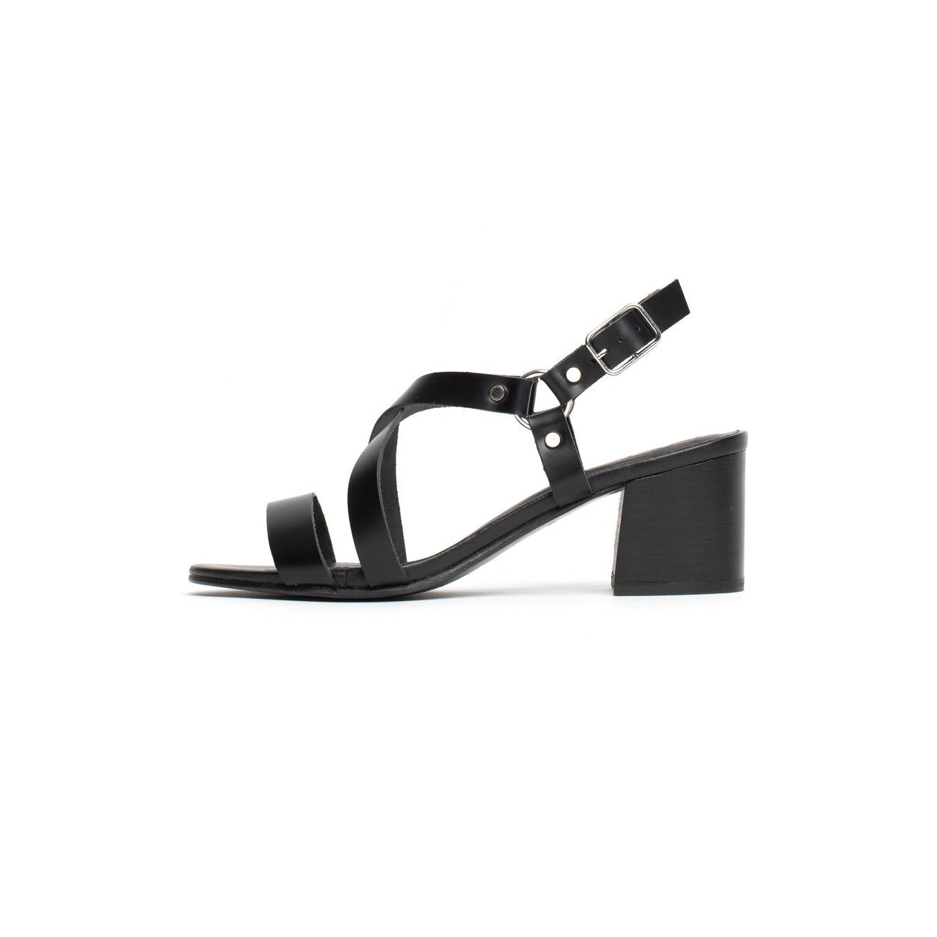 Sandalias de tacón Ama - Negro - Sol Blanco - Sol Blanco* - The Bradery