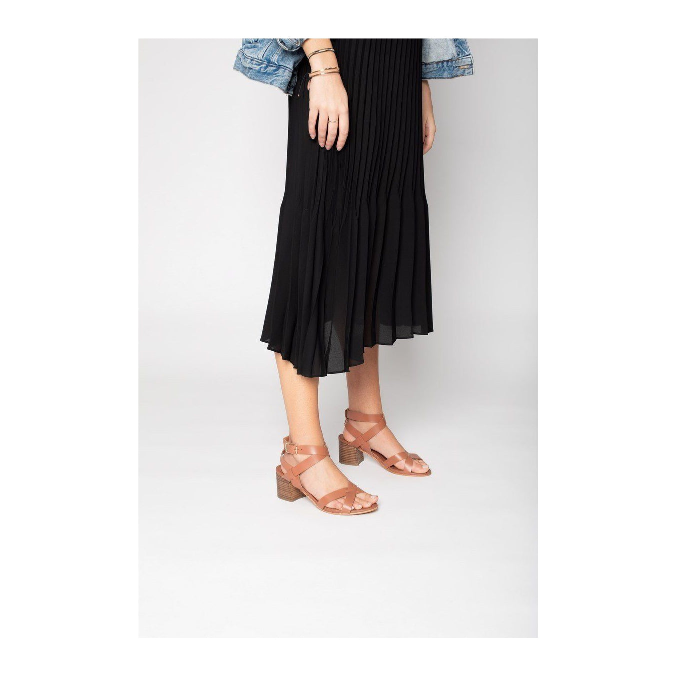 Sandalias de tacón Anaba - Camel - White Sun - White Sun* - The Bradery