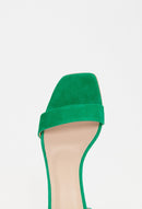 Claudie Pierlot Sandalias de terciopelo Abbeye - Verde - - The Bradery