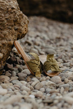 Alba Sandals - Olive - White Sun* - The Bradery