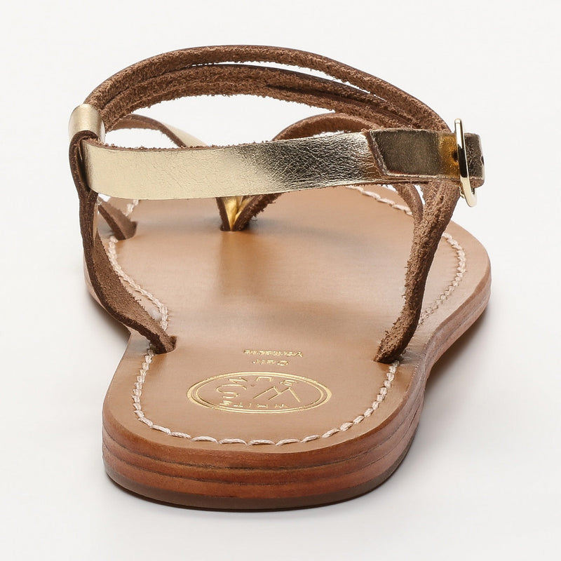 Sandalias Aquiraz - Oro Oscuro - Sandalias Sol Blancas Mujer