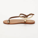 Sandalias Aquiraz - Oro Oscuro - Sandalias Sol Blancas Mujer