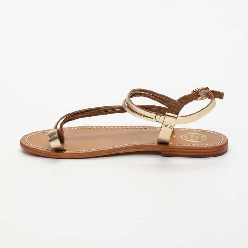 Sandalias Aquiraz - Oro Oscuro - Sandalias Sol Blancas Mujer