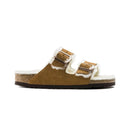 Sandals Arizona Fur Leather Sheepskin Mink - Woman - Birkenstock - The Bradery