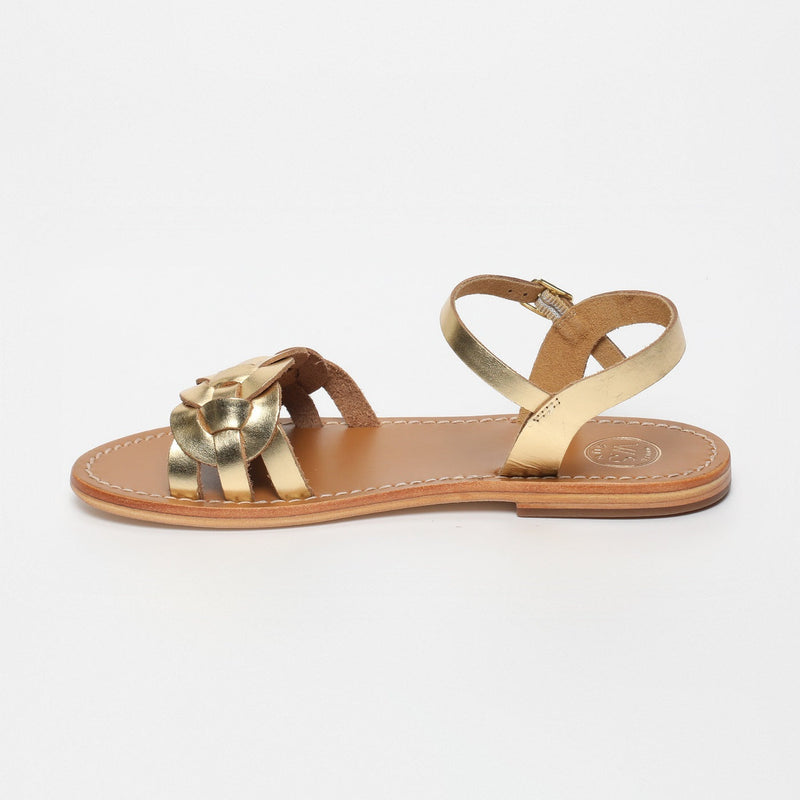 Sandales Avec Attache Cheville Bandana - Dark Gold SANDALES White Sun