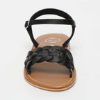Sandalias Con Correa En El Tobillo Bandana - Negro - White Sun - White Sun* - The Bradery