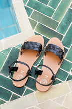Sandalias Con Correa En El Tobillo Bandana - Negro - White Sun - White Sun* - The Bradery