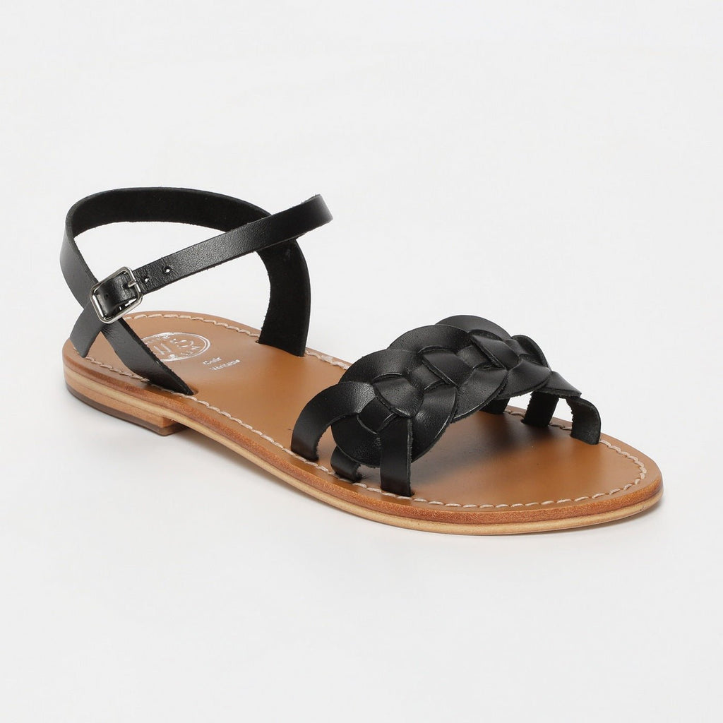 Sandalias Con Correa En El Tobillo Bandana - Negro - White Sun - White Sun* - The Bradery