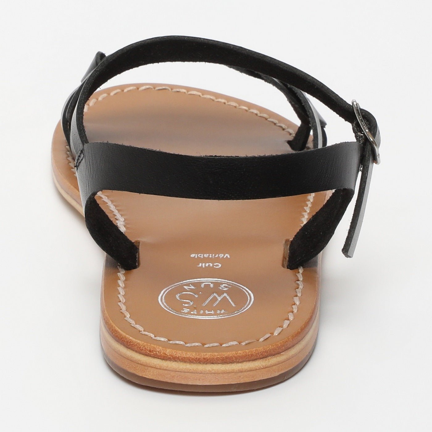 Sandalias Con Correa En El Tobillo Bandana - Negro - White Sun - White Sun* - The Bradery