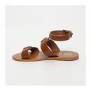 Sandales Avec Attache Cheville Bharathi - Camel SANDALES White Sun