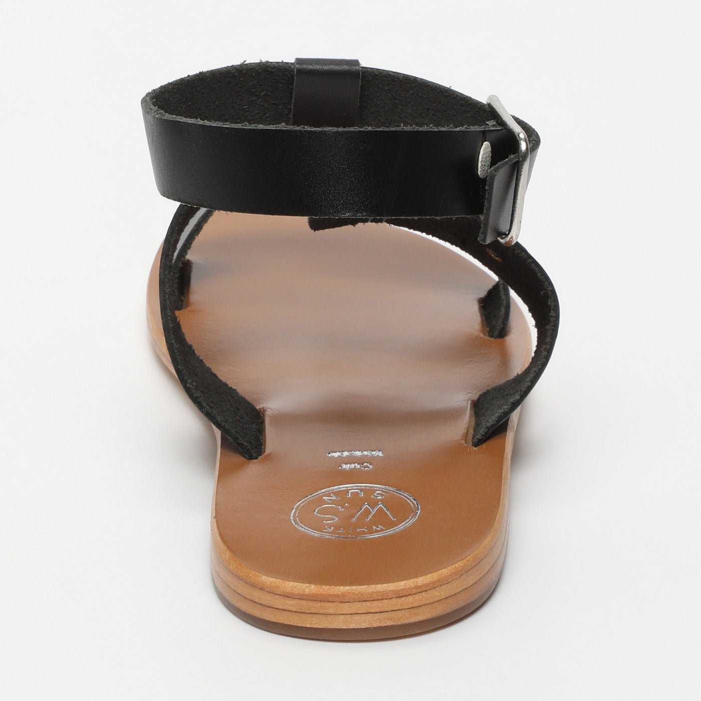 Bharathi Ankle Strap Sandals - Black - White Sun - White Sun* - The Bradery
