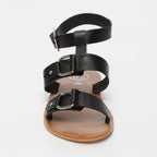 Bharathi Ankle Strap Sandals - Black - White Sun - White Sun* - The Bradery