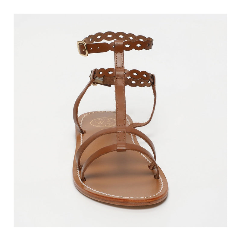 Sandales Avec Attache Cheville Jessamine - Camel SANDALES White Sun