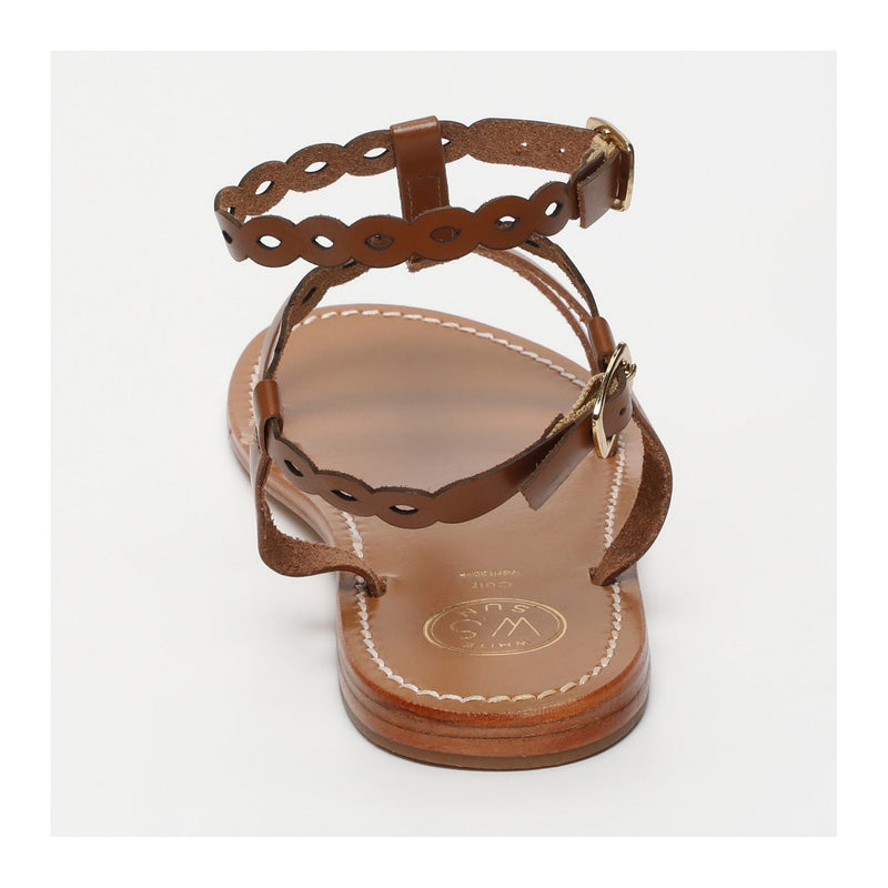 Sandales Avec Attache Cheville Jessamine - Camel SANDALES White Sun