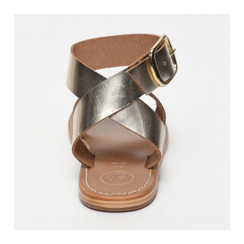 Sandales Avec Attache Cheville Tahani - Gold SANDALES White Sun