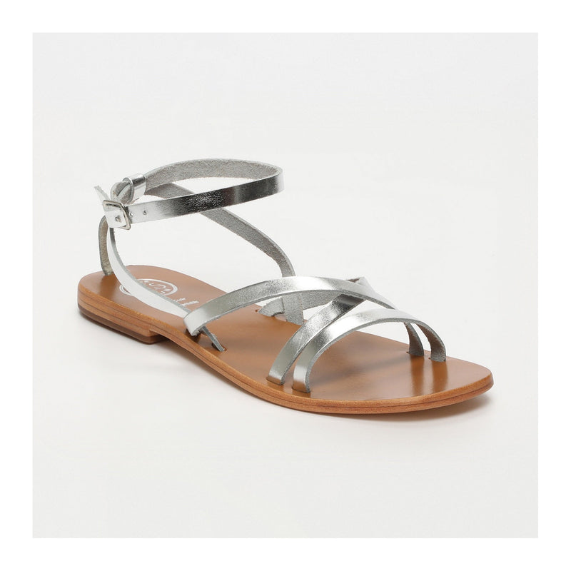 Sandales Avec Attache Cheville Tammy - Silver SANDALES White Sun