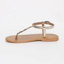 Sandalias Cymatium - Dorado - Mujer - Sol Blanco - Sol Blanco* - The Bradery