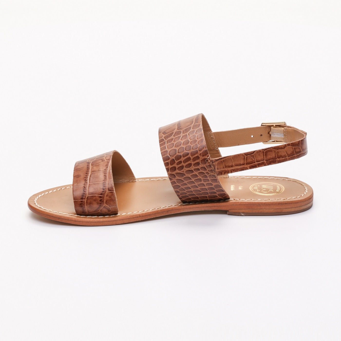 Sandalias Diletta - Tan Croco - Mujer - White Sun - White Sun* - The Bradery