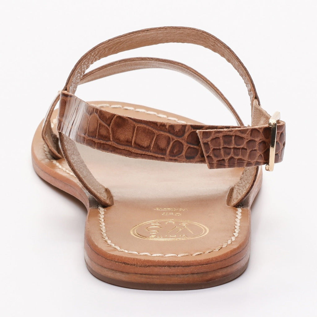 Sandalias Diletta - Tan Croco - Mujer - White Sun - White Sun* - The Bradery