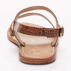 Sandalias Diletta - Tan Croco - Mujer - White Sun - White Sun* - The Bradery
